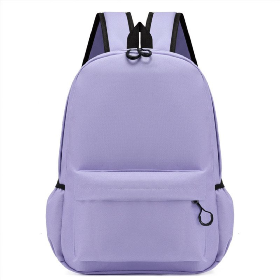 Plain purple backpack online