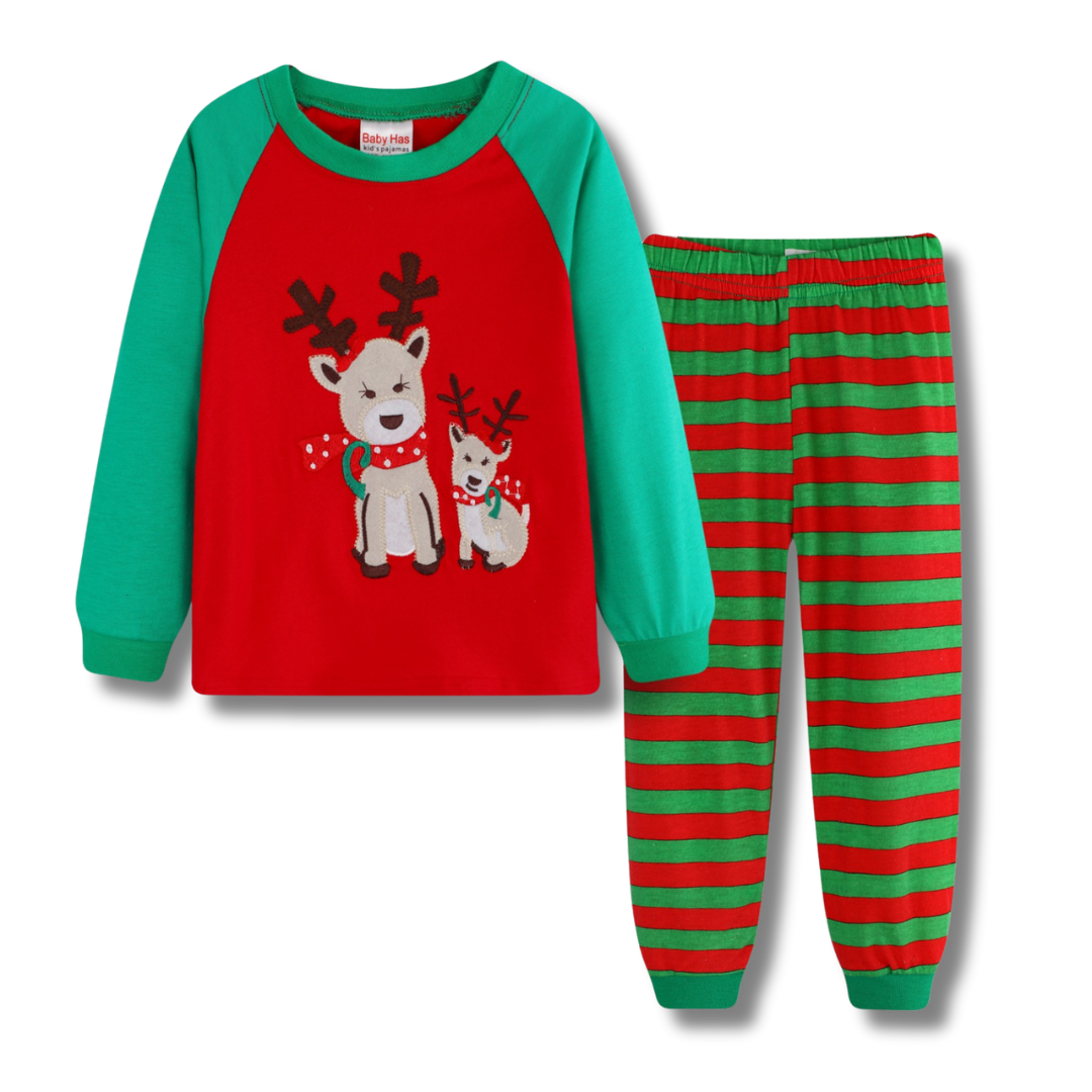 Kids Christmas Pyjamas Baby Reindeer