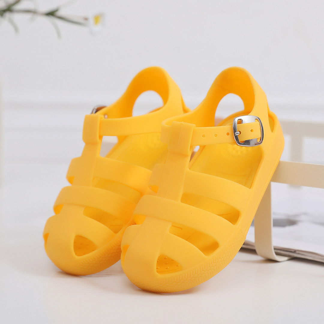 Orange jelly sandals online