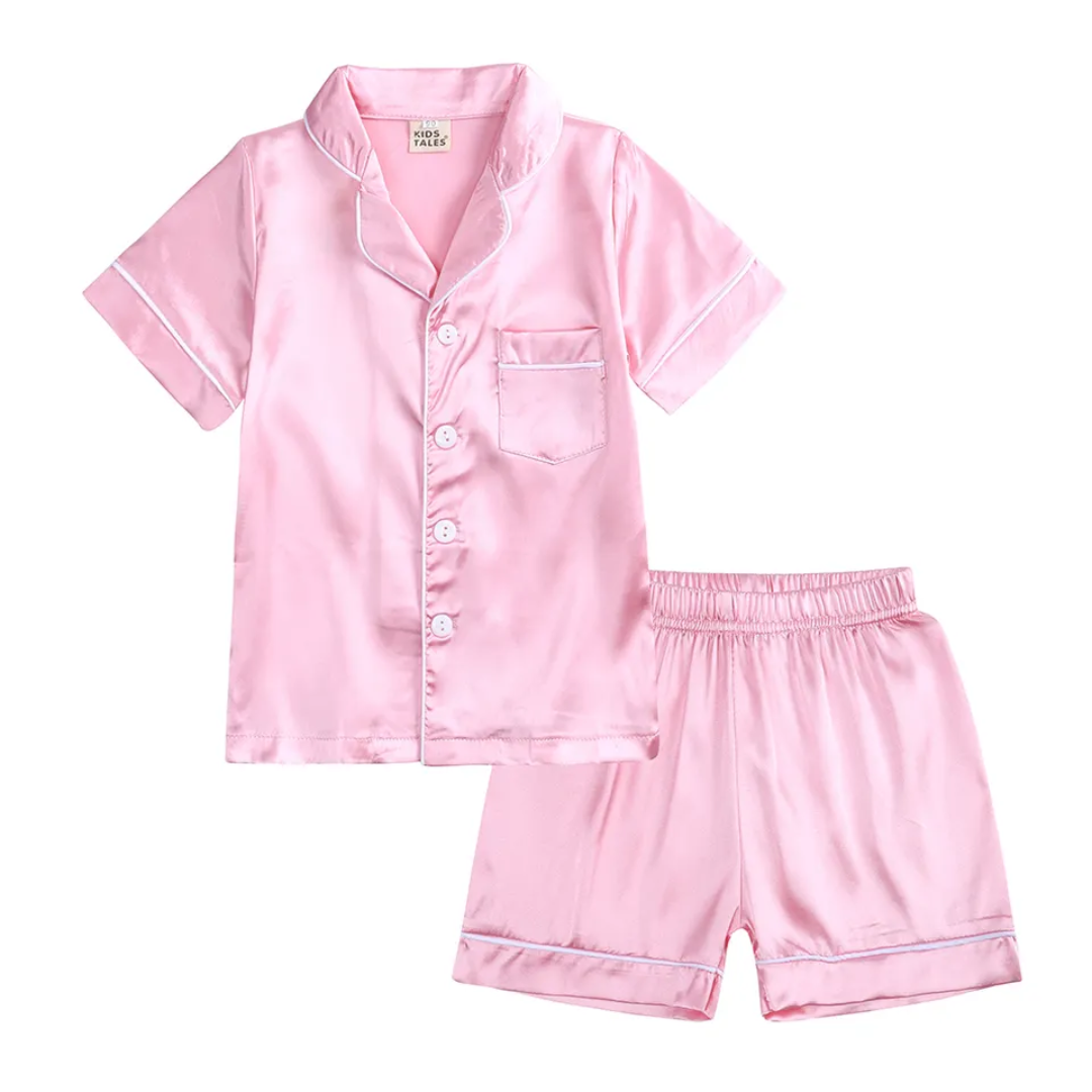 Pink silk set sale