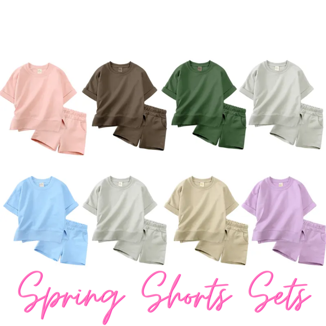Spring Shorts and Tee Sets