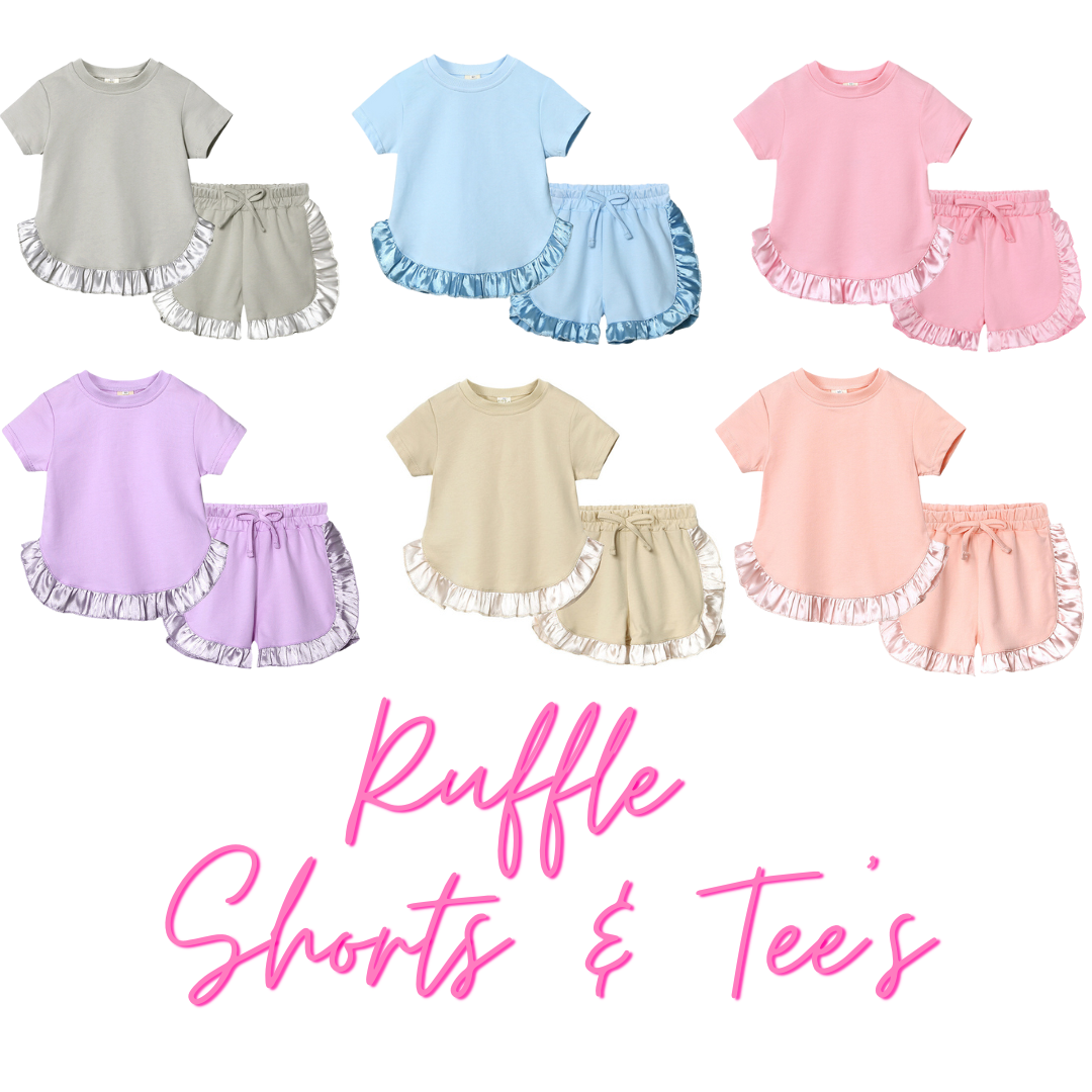 Ruffle Shorts & Tee Sets