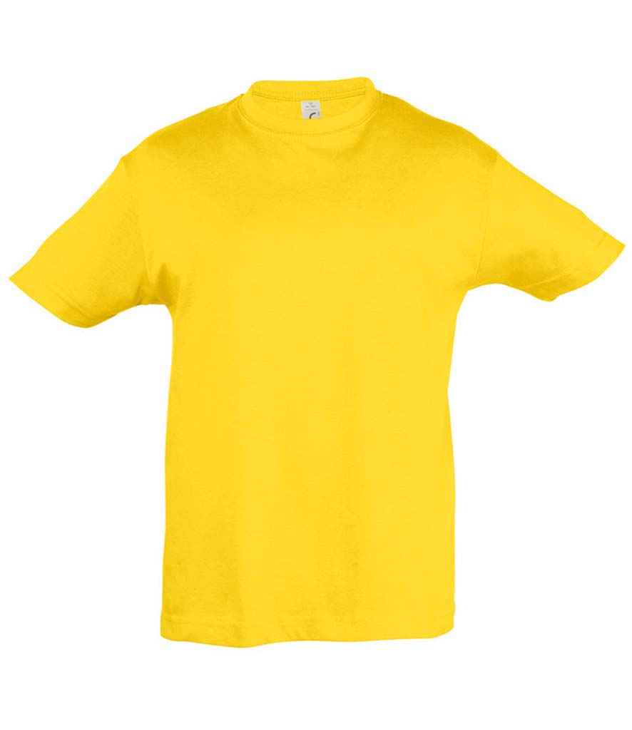 Kids Plain T-Shirt - Gold