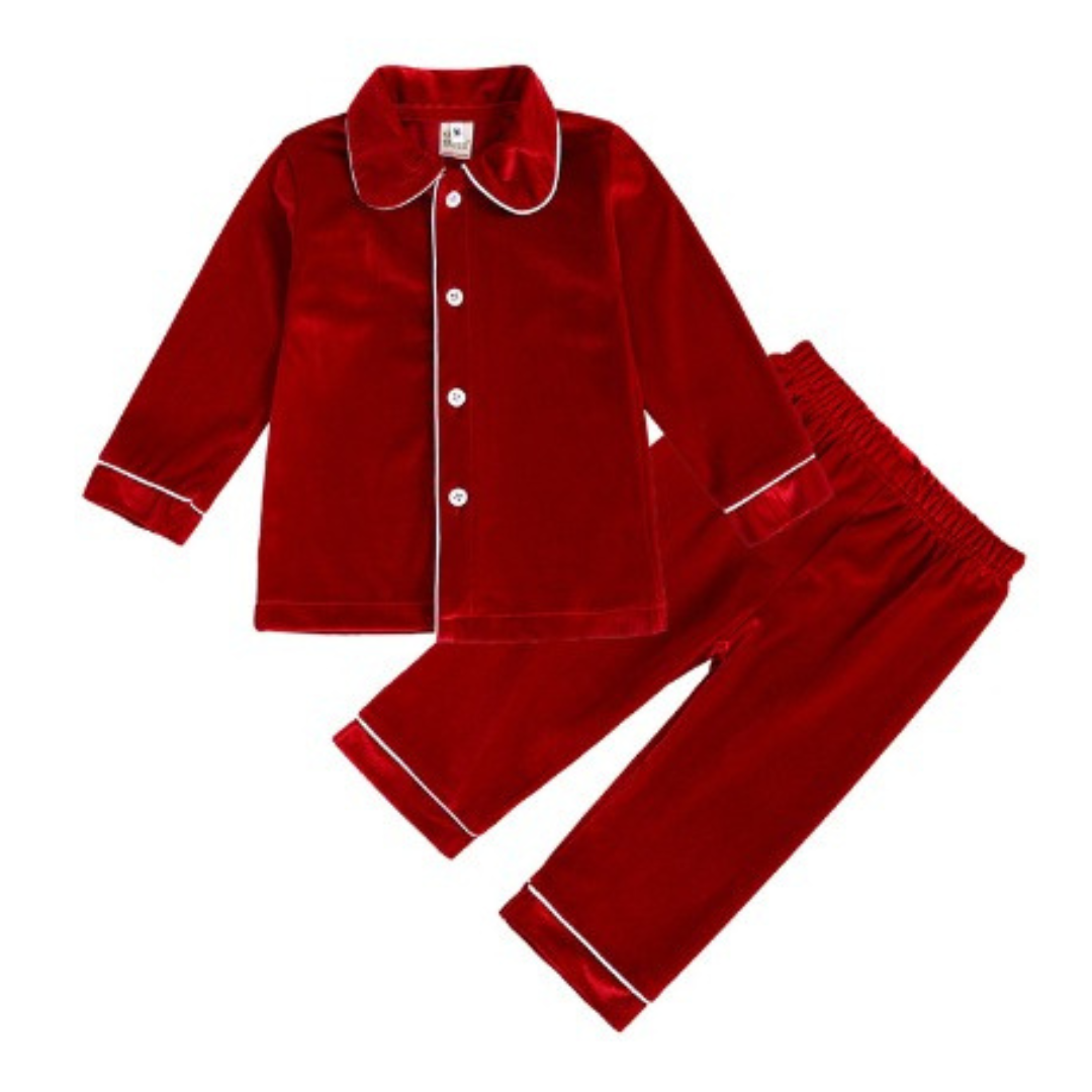 Boys velour online pajamas