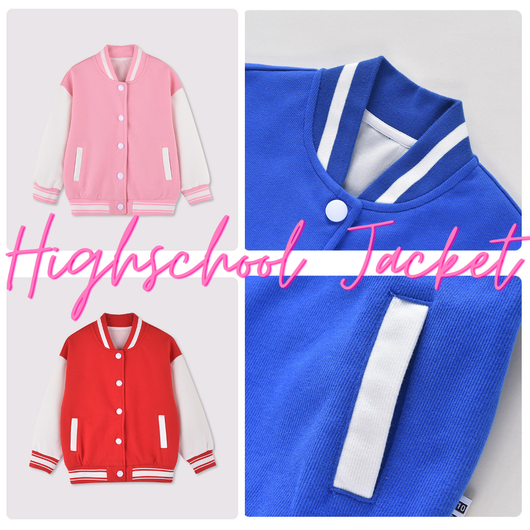 American Style Varsity Jacket - Red