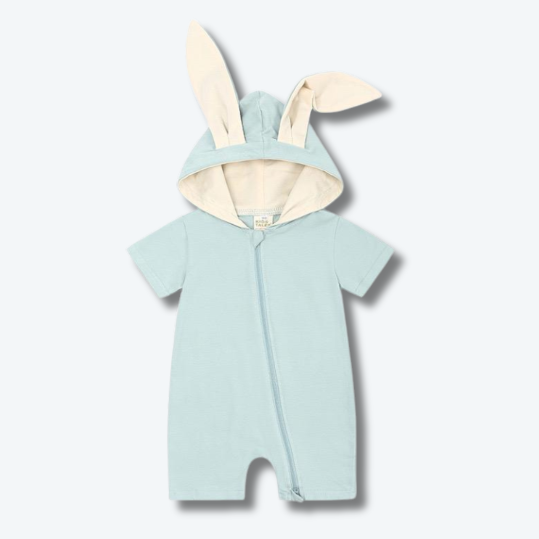 Kids Tales Bunny Short Onesie - Mint