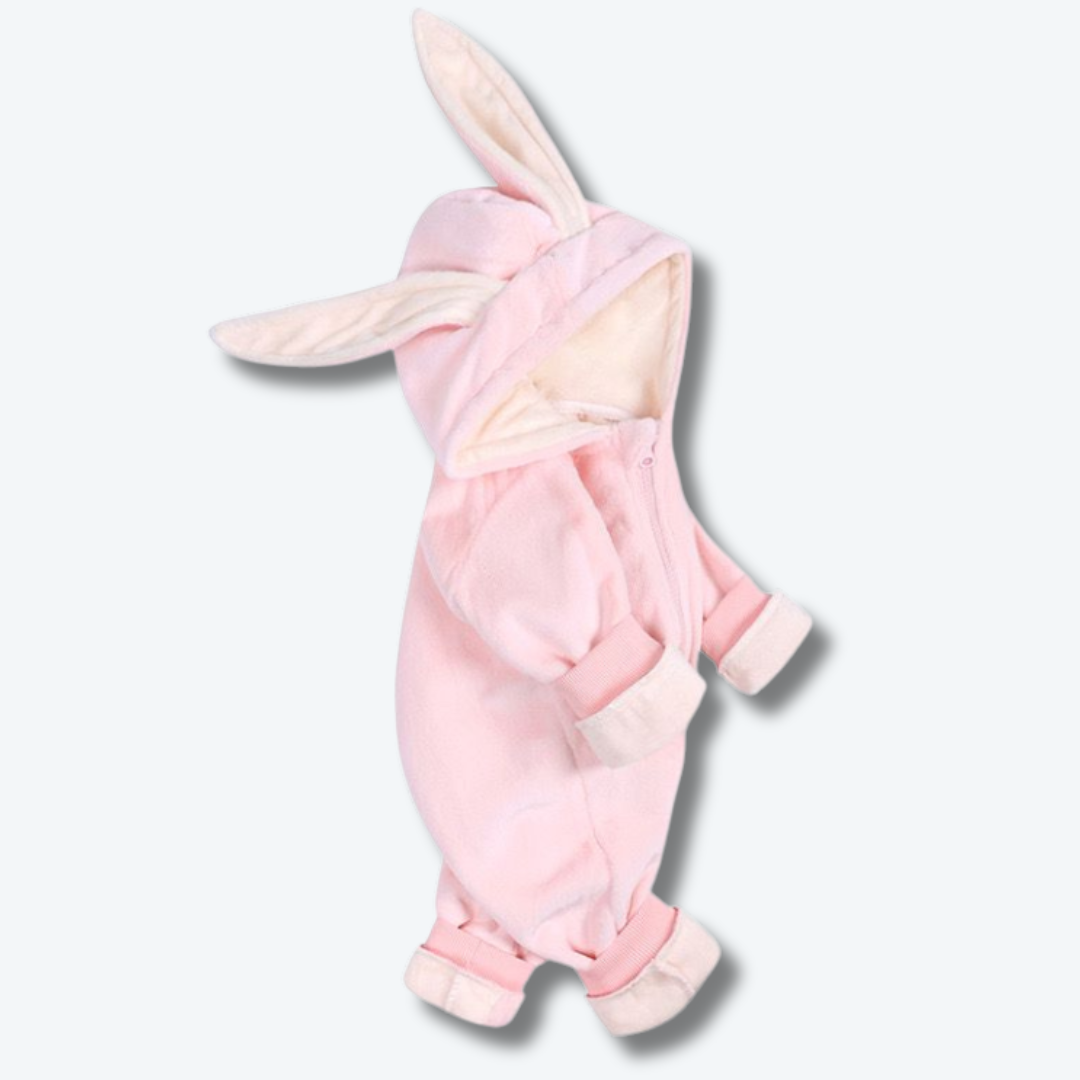 Kids Tales Bunny Soft Fleece Onesie - Pink