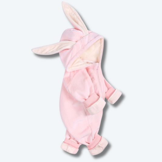 Kids Tales Bunny Soft Fleece Onesie - Pink