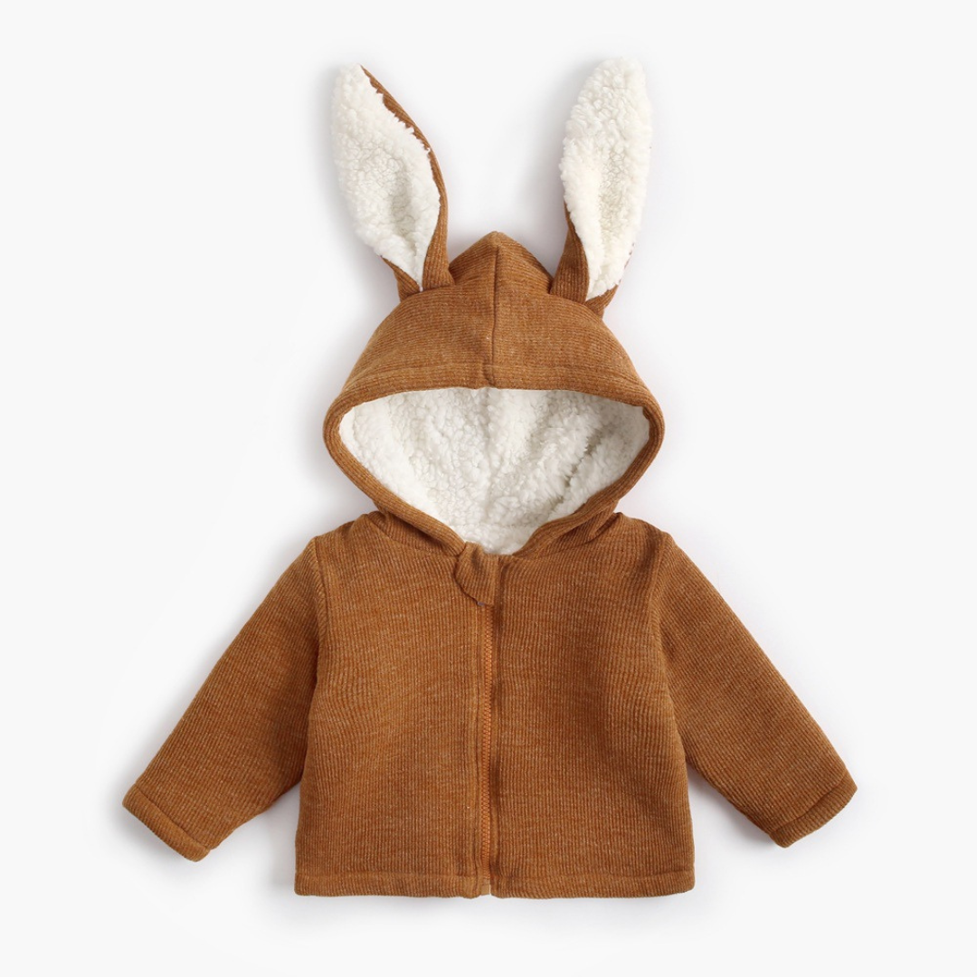 Premium Bunny Fleece Hoodie - Mocha Brown