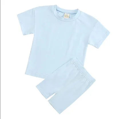 Kids Tales Women's Mama Cycling Shorts Sets -  Baby Blue