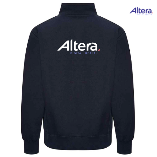 Navy Full Zipped Sweatshirt - Altera