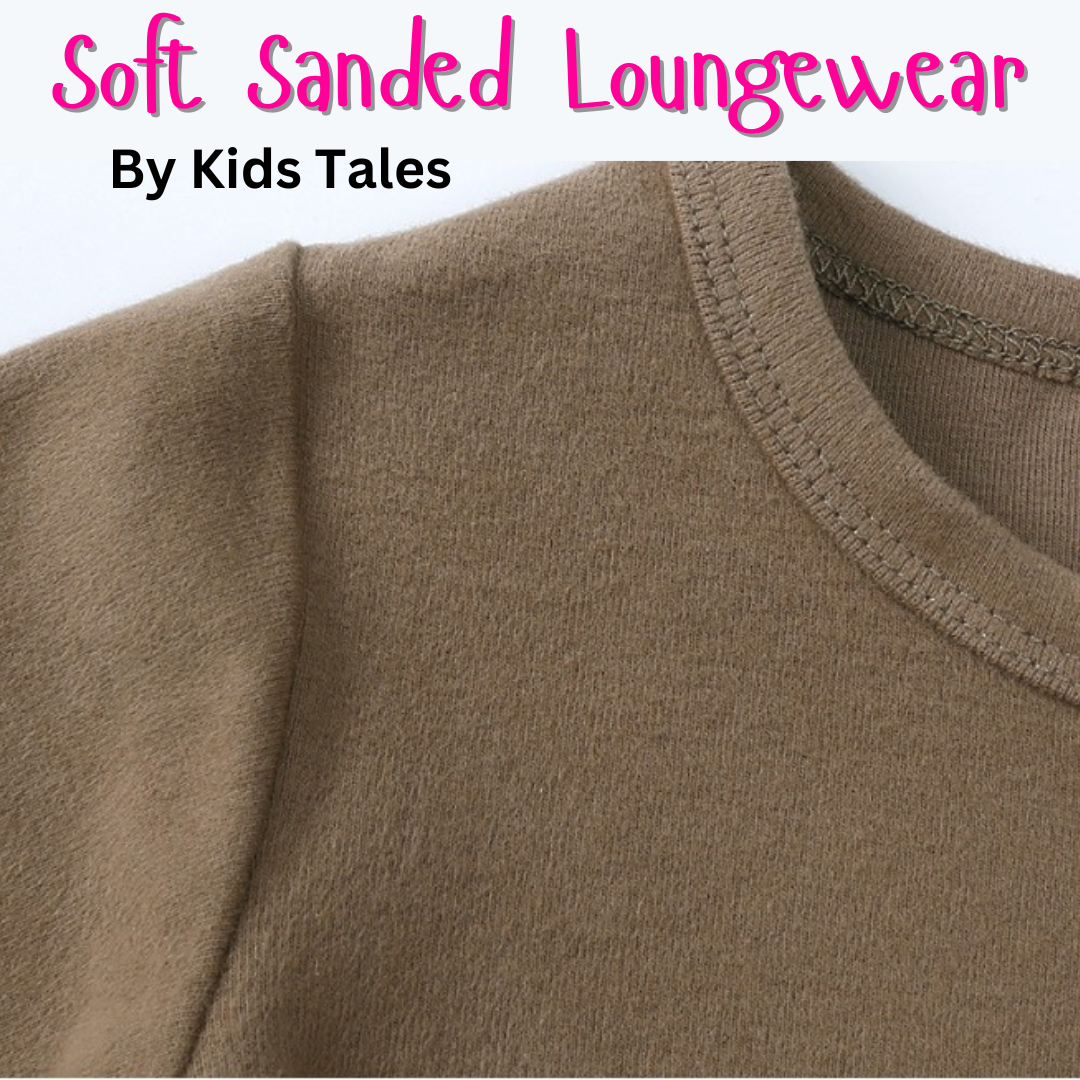 Soft Sanded Kids Tales Loungewear - Wine Red