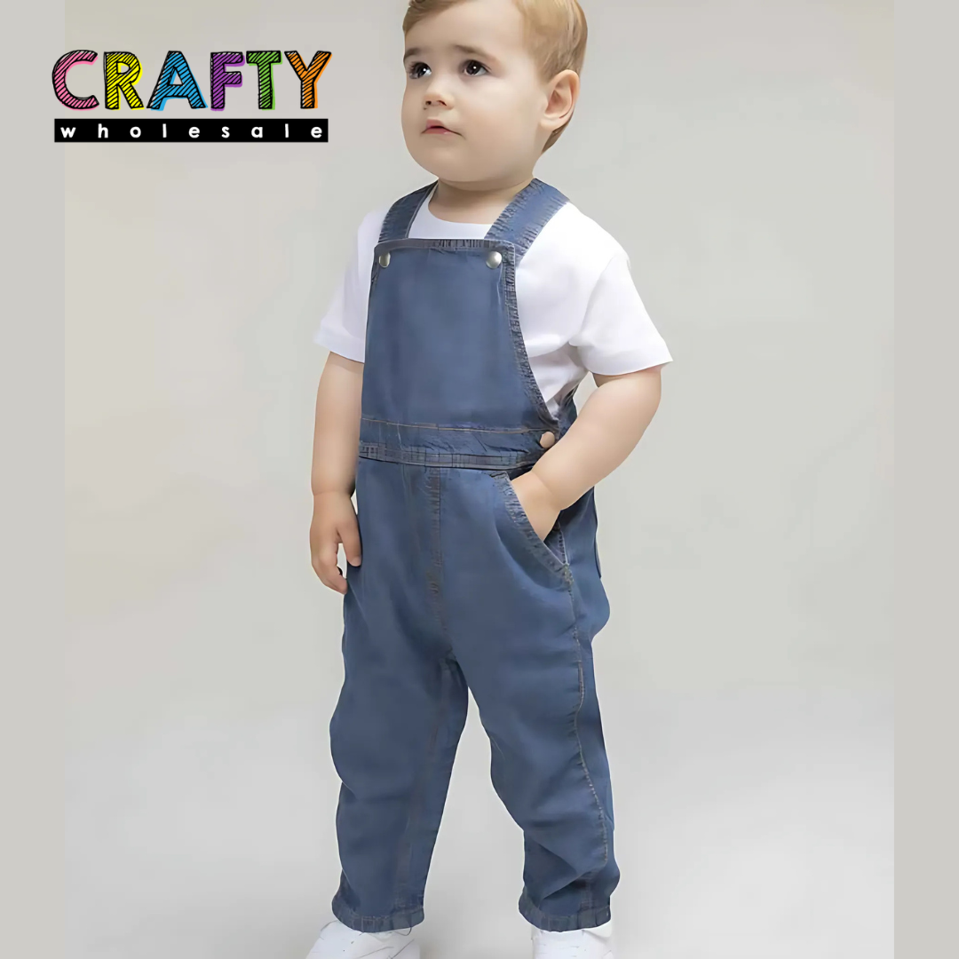 Organic Toddler/Baby Dungarees - Denim