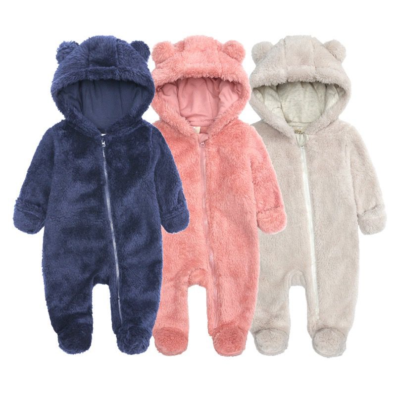 Fluffy Bear Baby Onesie - Navy – Crafty Wholesale Limited