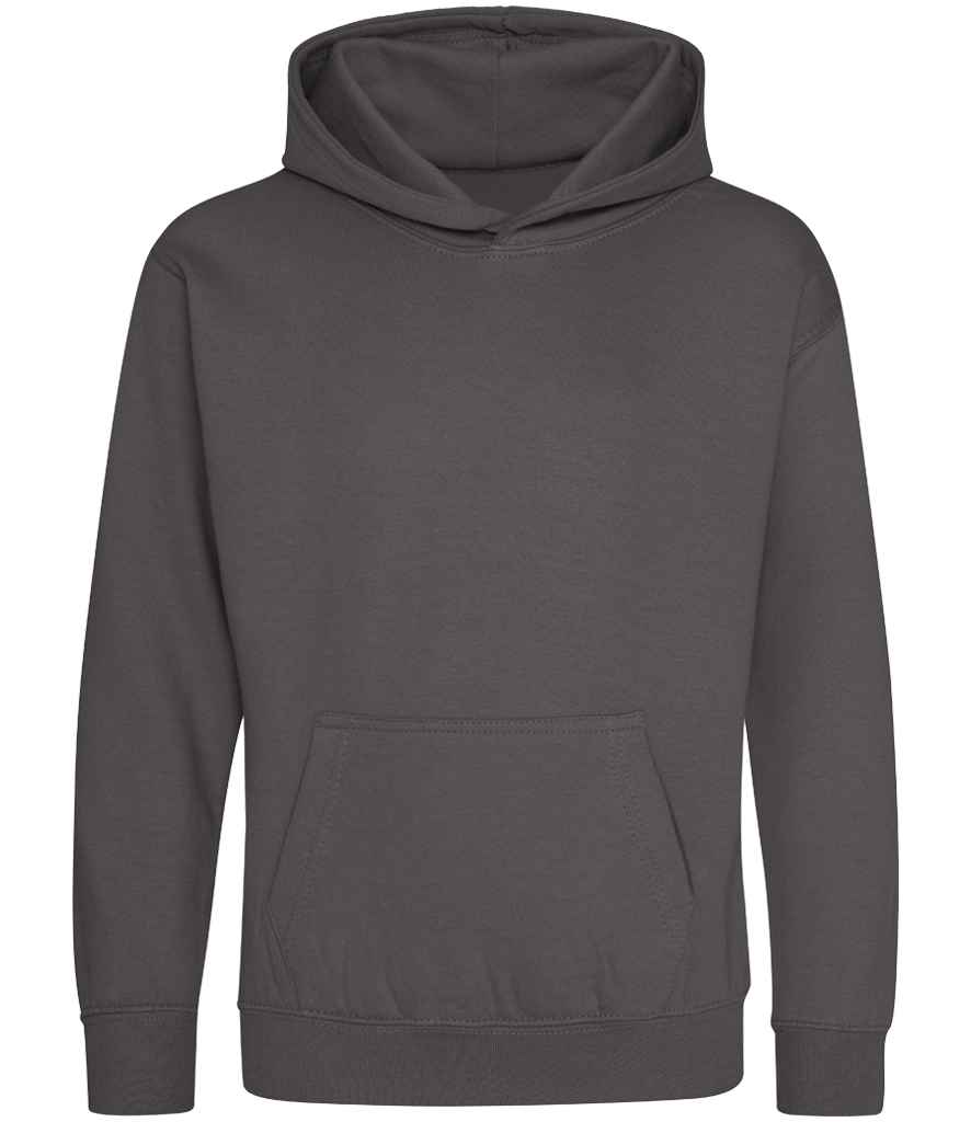 Kids Blank Cotton Hoodie - Charcoal