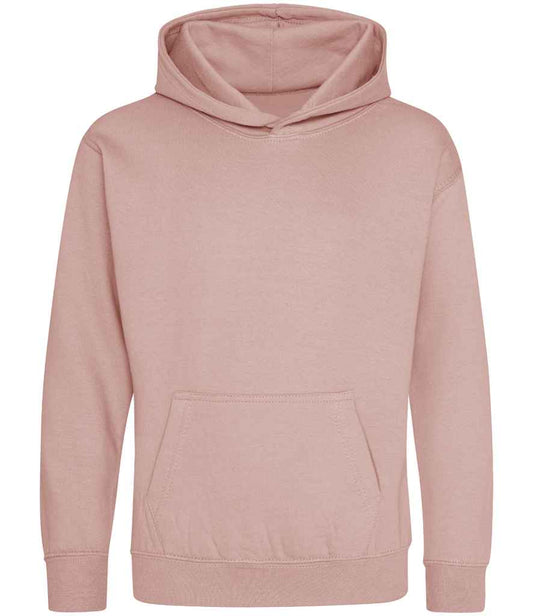 Kids Blank Cotton Hoodie - Dusty Pink