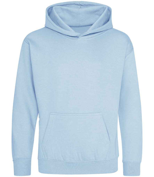 Kids Blank Cotton Hoodie - Ice Blue