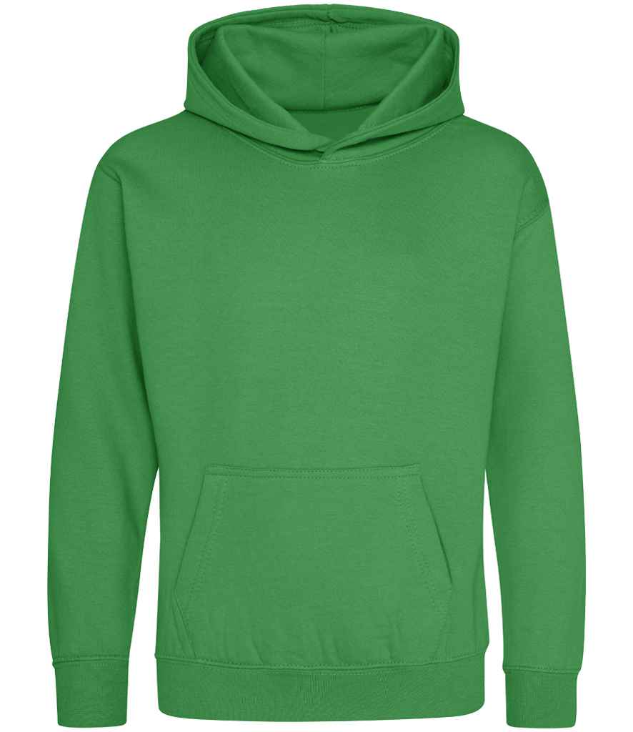 Kids Blank Cotton Hoodie - Kelly Green