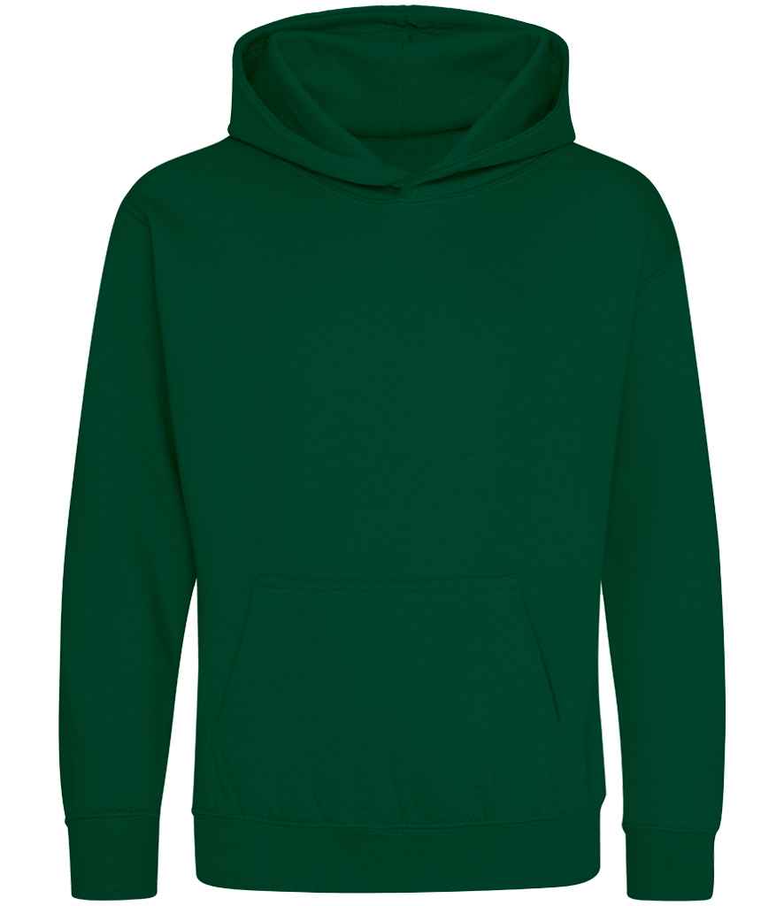 Kids Blank Cotton Hoodie - Rainforest Green