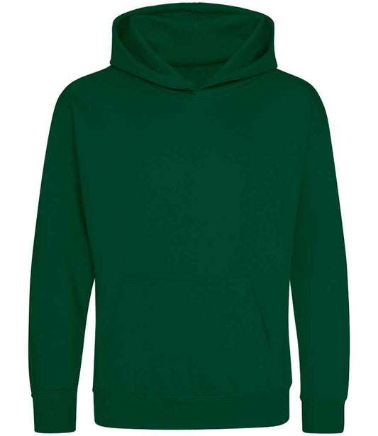 Kids Blank Cotton Hoodie - Rainforest Green