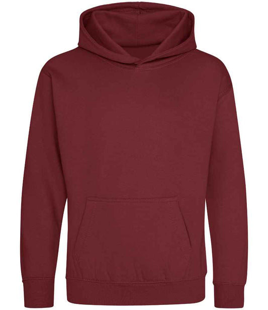 Kids Blank Cotton Hoodie - Chilli Red