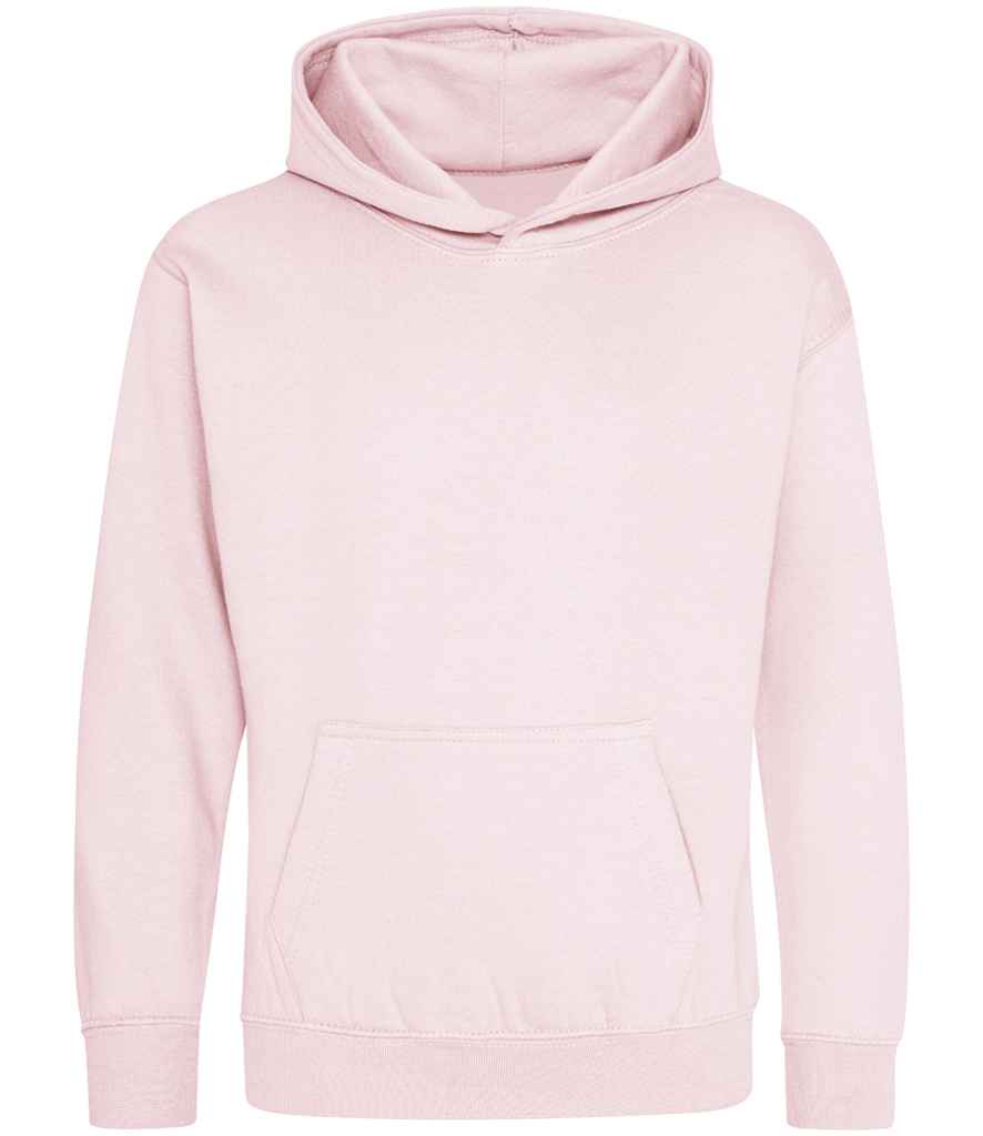 Kids Blank Cotton Hoodie - Baby Pink