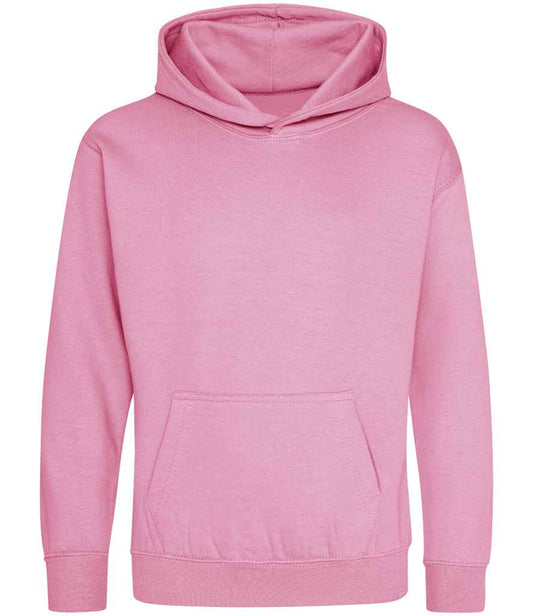 Kids Blank Cotton Hoodie - Candyfloss Pink