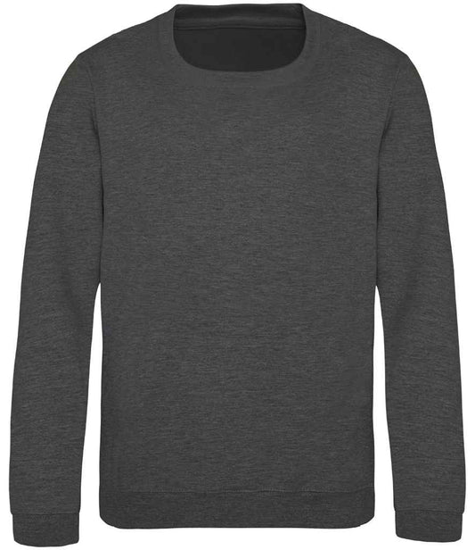 Kids Blank Cotton Sweatshirt - Charcoal