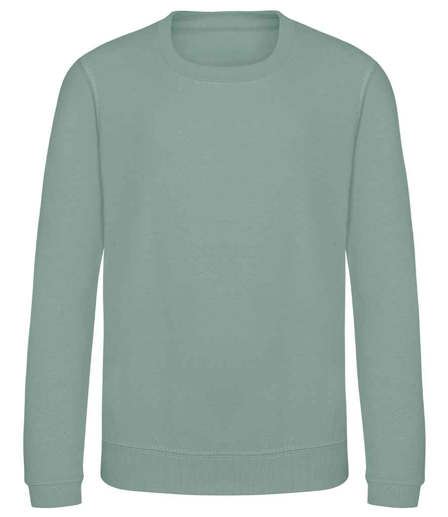 Kids Blank Cotton Sweatshirt - Dusty Green