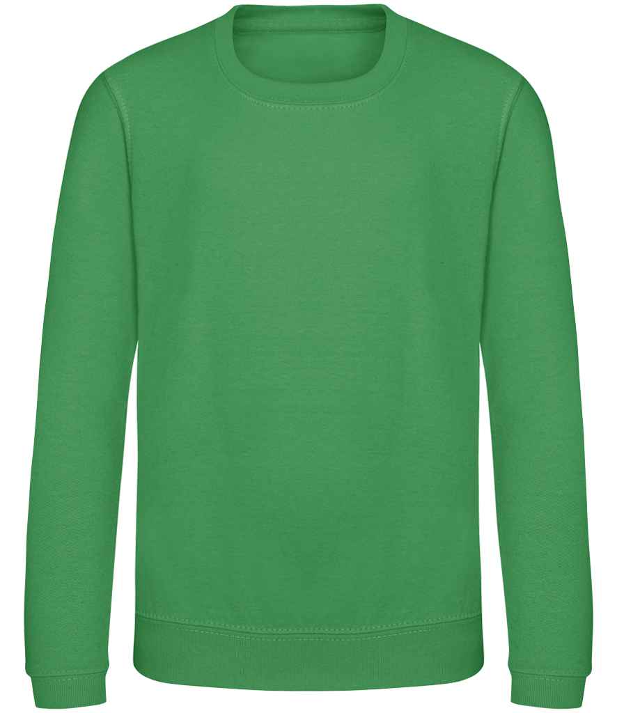 Kids Blank Cotton Sweatshirt - Kelly Green