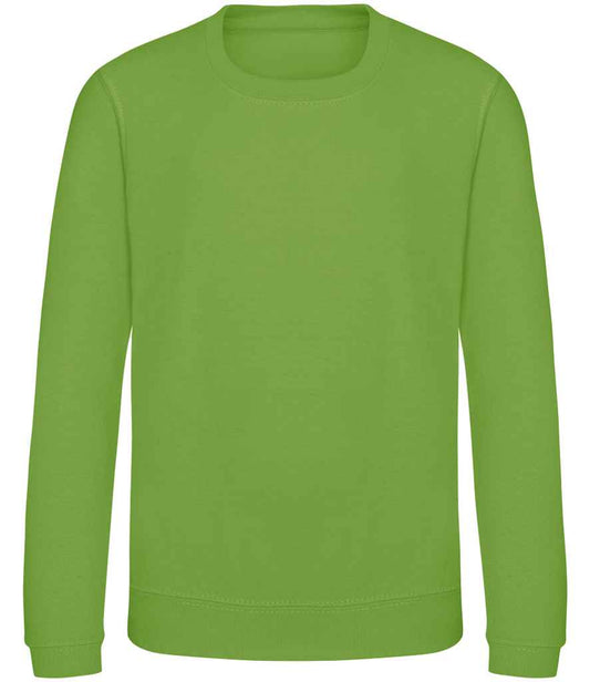 Kids Blank Cotton Sweatshirt - Lime Green