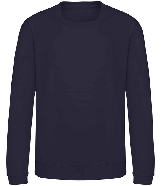 Kids Blank Cotton Sweatshirt - French Navy