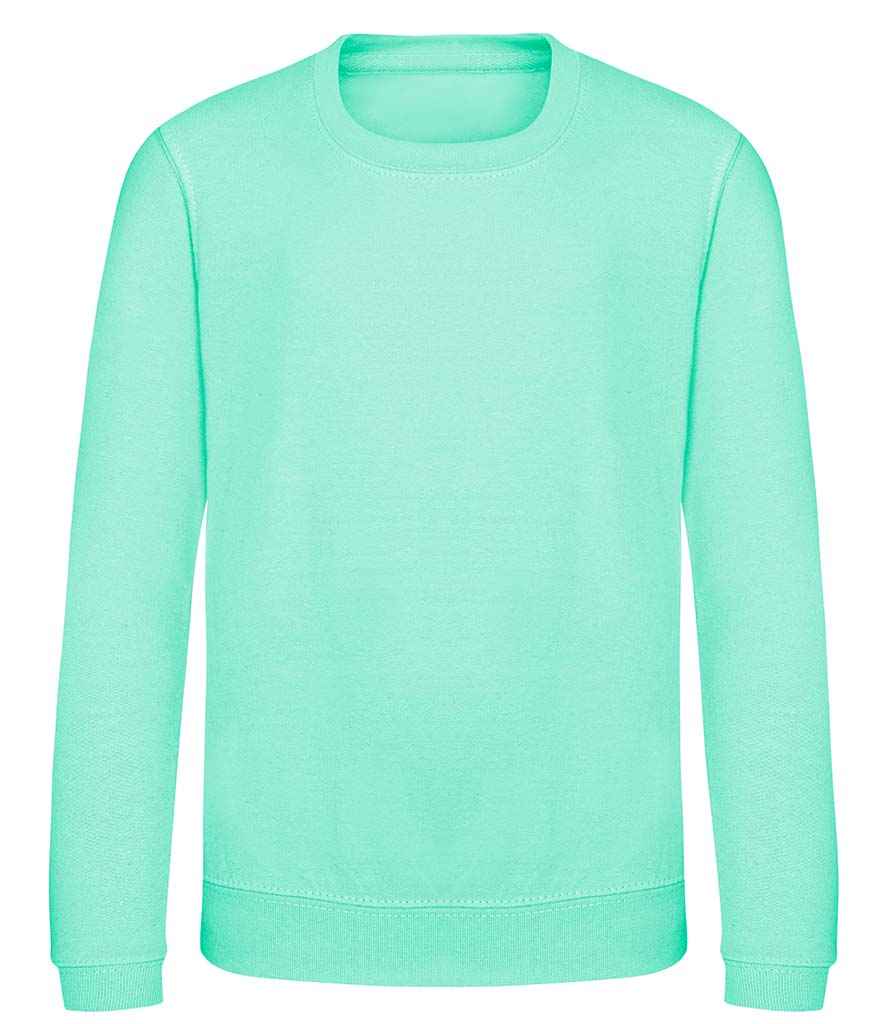 Kids Blank Cotton Sweatshirt - Peppermint