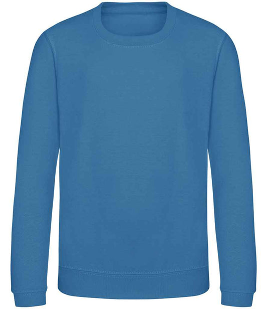 Kids Blank Cotton Sweatshirt - Sapphire Blue