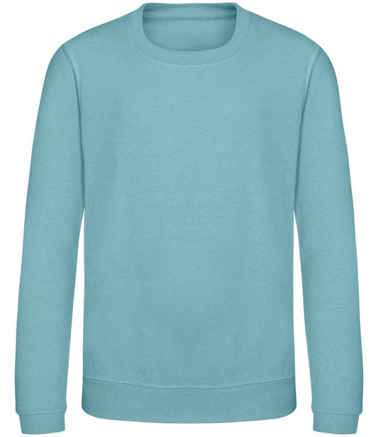 Kids Blank Cotton Sweatshirt - Seafoam