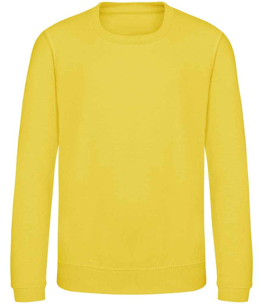 Kids Blank Cotton Sweatshirt - Sun Yellow