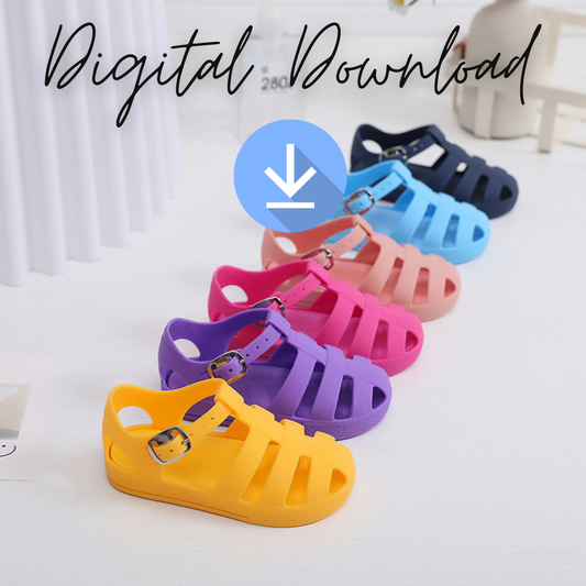 Blank Jelly Sandals - Digital Images