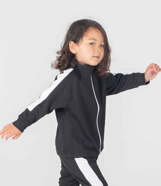 Baby/Toddler Poly Tracksuit - Black/White