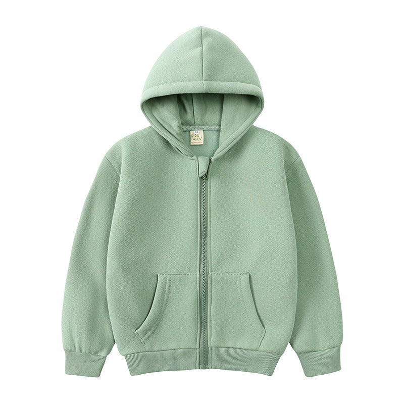 Kids Tales Full Zip Hoodie - Sage