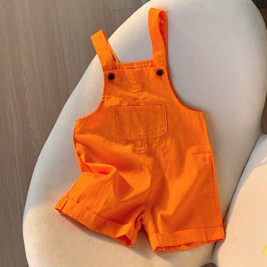 Kids Dungarees - Orange