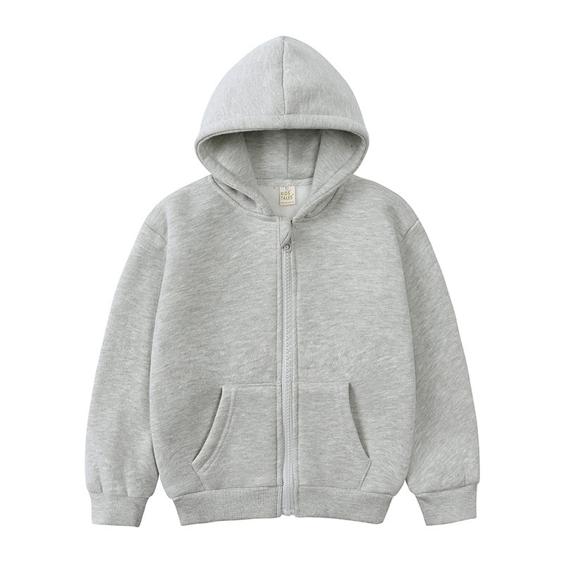 Kids Tales Full Zip Hoodie - Grey