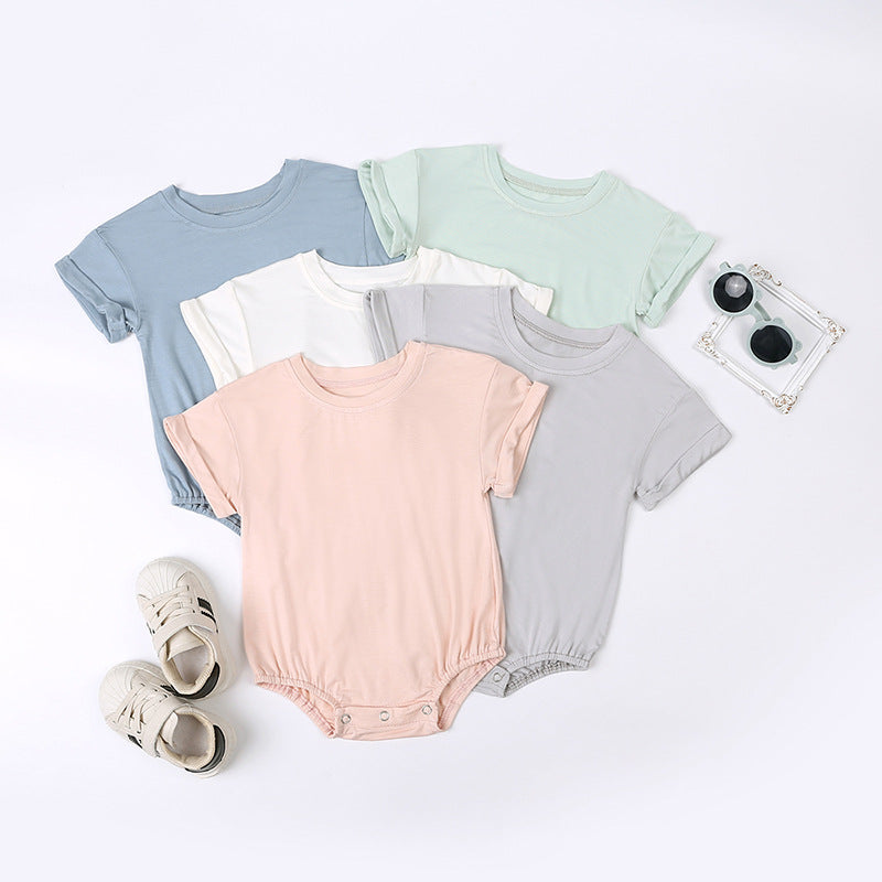 Baby Summer Romper - Tan