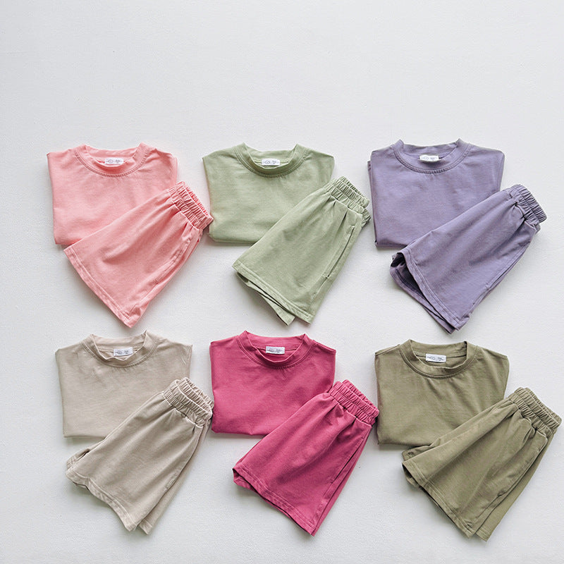 Supersoft Shorts & Tee Sets - Khaki