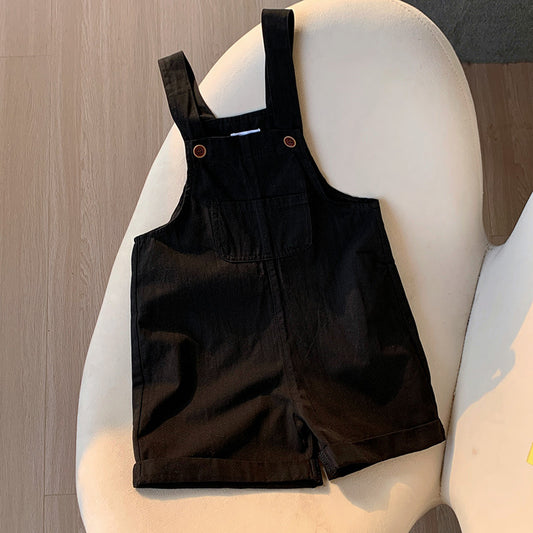 Kids Dungarees - Black