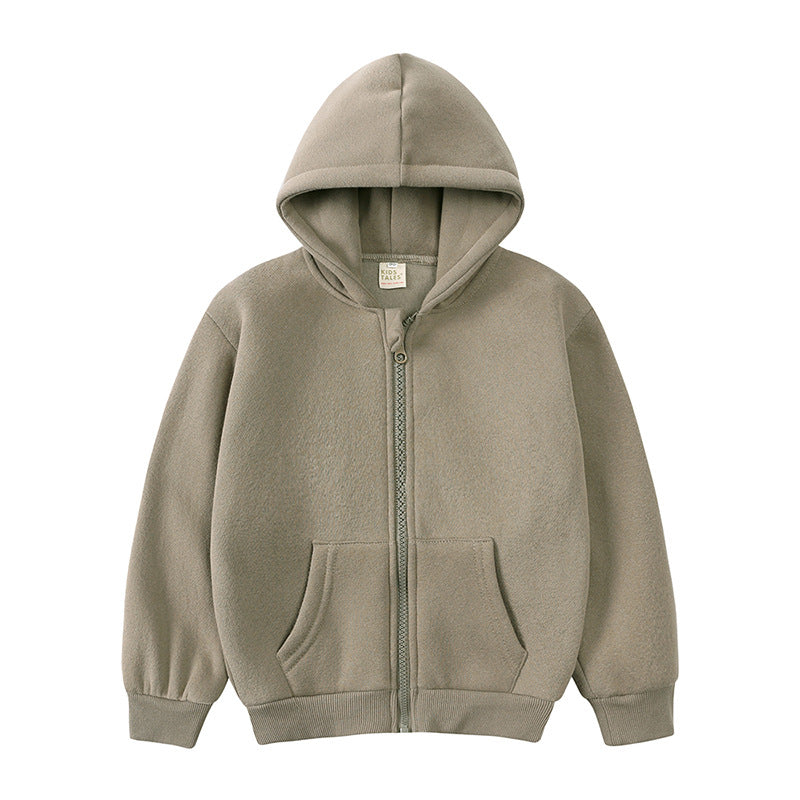 Kids Tales Full Zip Hoodie - Storm Grey