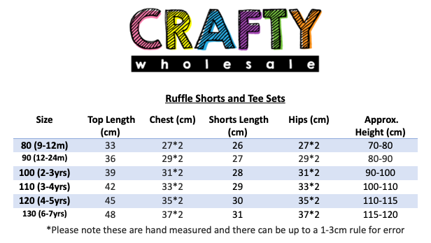 Kids Tales Ruffle Shorts and Tee Sets - Blue