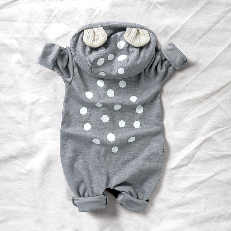 Kids Tales Cute Deer Onesie - Grey