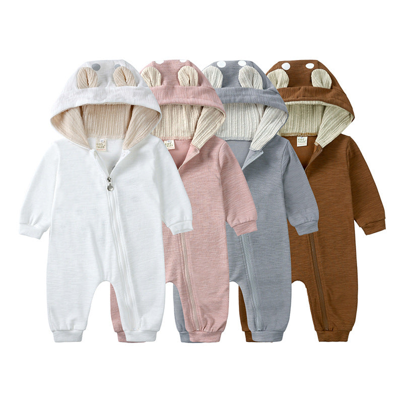 Kids Tales Cute Deer Onesie - Mocha Brown