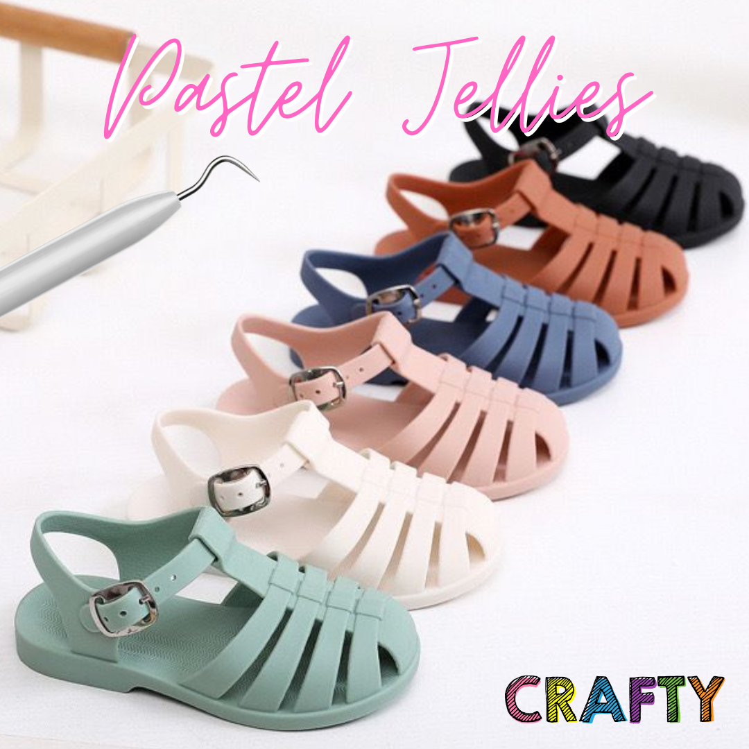 Pastel Jelly Sandals - Sage