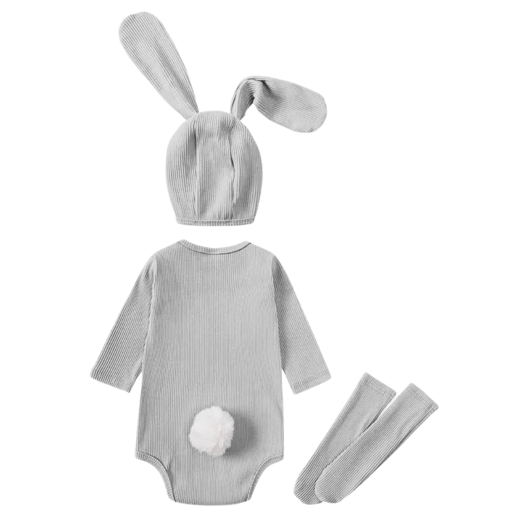 Kids Tales Bunny Clothing and Accessory Set - Grey